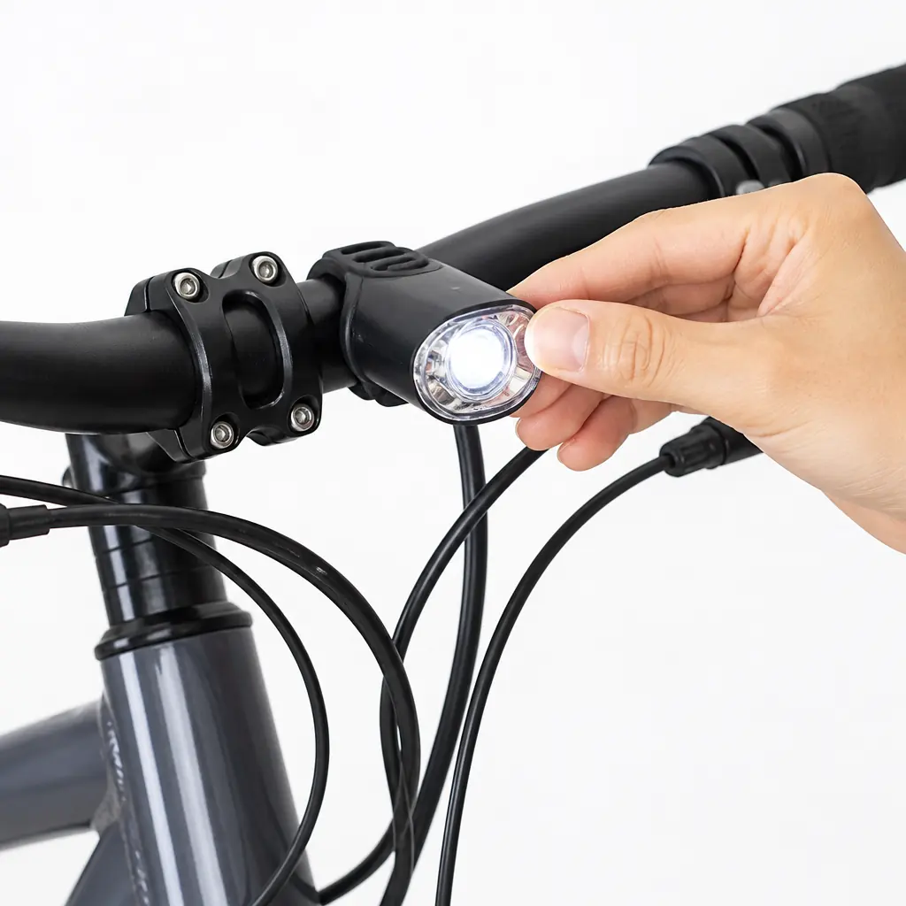 自転車ライトの交換方法を初心者向けに解説のclearance checkを確認する写真